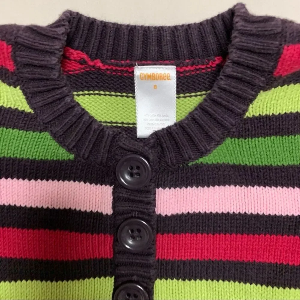 Gymboree Rainbow Striped Sweater Dress 8 Knit Tunic Top Spring School Pictures